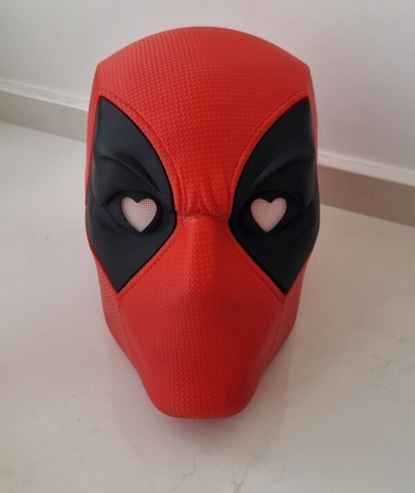 Casco Imantado Deadpool impreso en 3D Ojos Love